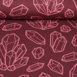 Jersey jacquard bio - Hamburger Liebe Magical Shimmer Gems Bordeaux-0