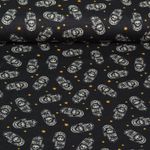 Bio Musselin - Hamburger Liebe Digitaldruck Magical Shimmer Of Protection Schwarz