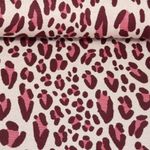 Biologische jacquard jersey - Hamburger Liebe Magical Shimmer Safari Beige Leo