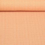 Bio Jacquard Jersey - Hamburger Liebe Magical Shimmer Zic Zac Knit Orange