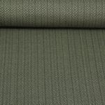 Bio Jacquard Jersey - Hamburger Liebe Magical Shimmer Zic Zac Knit Grün