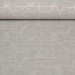 Canvas Jacquard - Geometrische Formen Silbergrau