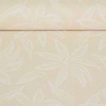 Toile jacquard - Feuilles de palmiers Beige