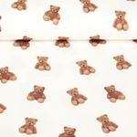 Jersey bio - Impression digitale Ours Ecru