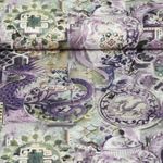 Baumwoll-Canvas - Digitaldruck Vasen China Violett