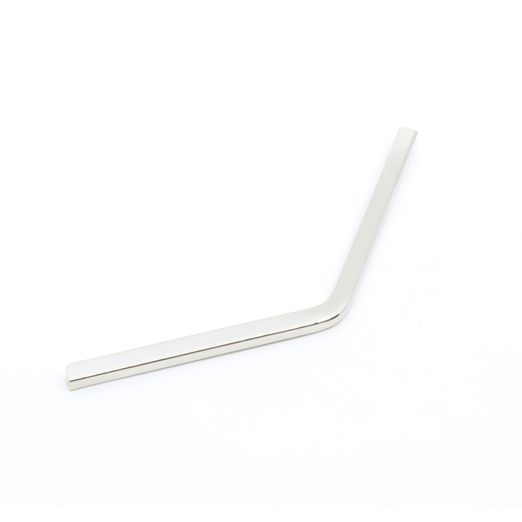 V-förmige Zierleiste - 10cm - silber