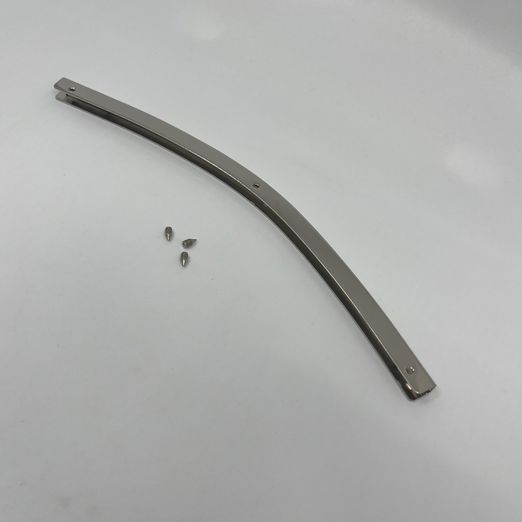 Abgerundete Zierleiste - 20cm - silber