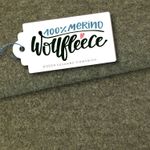 Organická vlna Merino - dusty olive melange