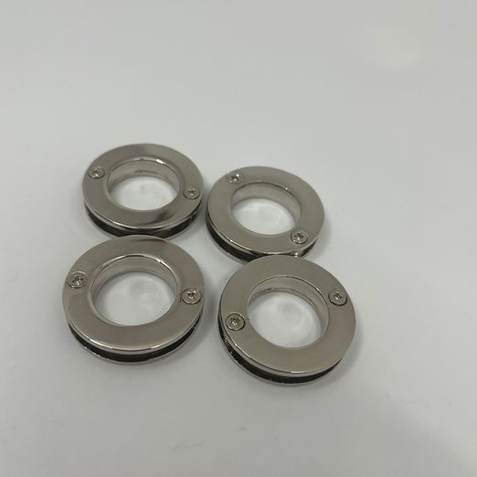 Zierösen - 4 Stück - silber