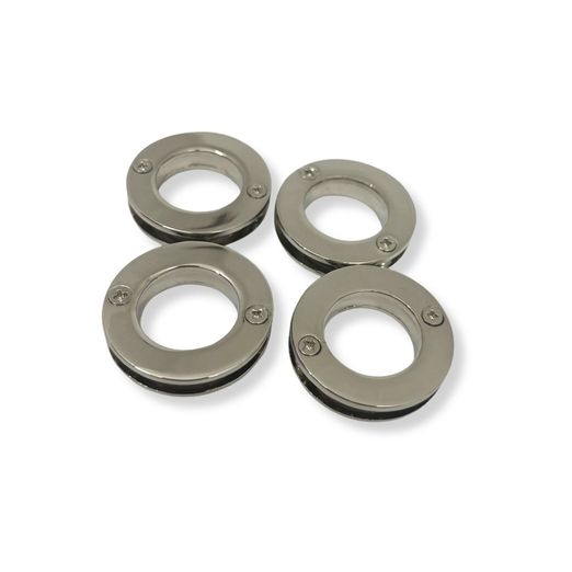 Zierösen - 4 Stück - silber