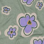 Jersey - Blommor Ljusgrön Melange