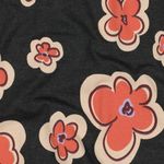 Jersey - Blommor Antracit Melange Jersey - Blommor Antracit Melange