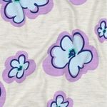 Jersey - Blommor Ecru Melange Jersey - Blommor Ecru Melange