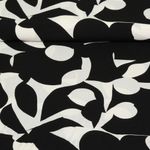 Viskose - Abstrakt Schwarz 