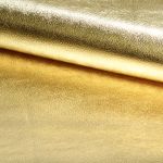 Kunstleder Metallic - gold - Meterware-0