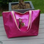 Kunstleder Metallic - pink - Meterware-2
