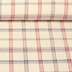 Tissu coton - Torchon de cuisine Carreaux Beige