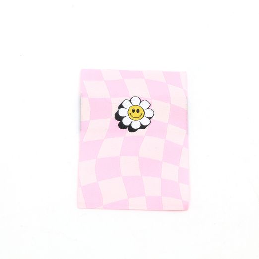 Webetikett - Checker Flower - 50 x 70mm