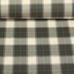 Modestoff - Karo Grün Ecru