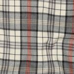Módní látka - Skotská kostka ecru, černá, červená