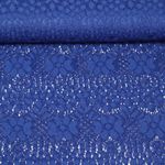 Spitzenstoff Aurelia - Uni Royalblau