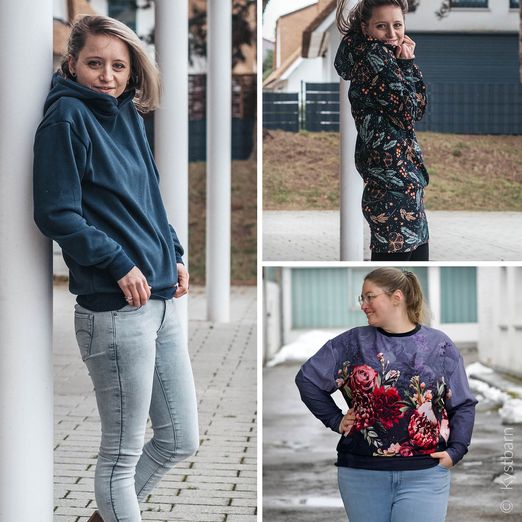 Oversize Hoodie und Kleid - Lägereld - Schnittmuster eBook