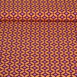 Viskose - Retro Bordeaux Orange EcoVero