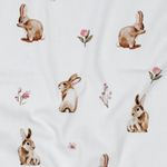 Jersey - Digitale print Combinatie Witte Konijntjes