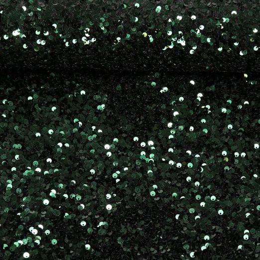 Tissu stretch paillettes - Vert