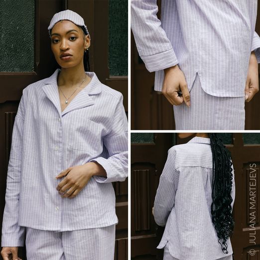 Pyjama Bluse - The Serena Blouse - Schnittmuster eBook