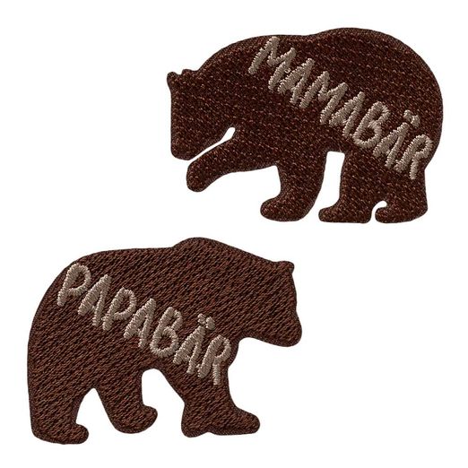 Patch Mama und Papa Bär