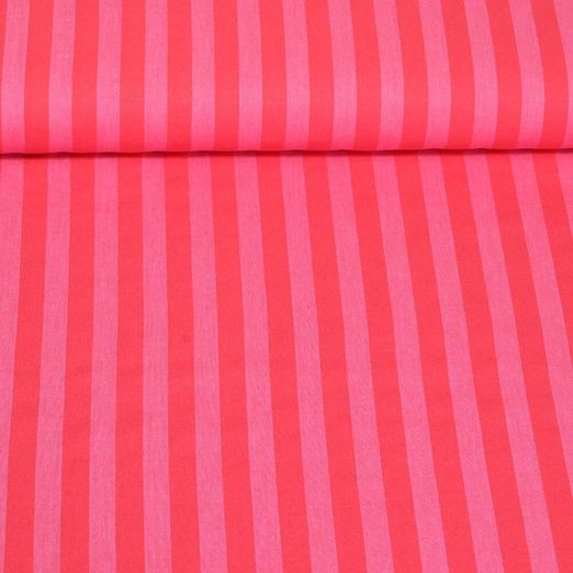 Baumwoll-Webware - Streifen Pink Garngefärbt