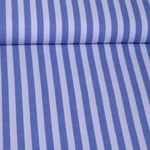 Baumwoll-Webware - Streifen Blau Garngefärbt