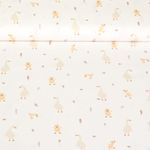 Bio Baumwoll-Popeline - Gänse Und Küken Weiß