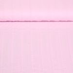 Baumwoll-Voile - Bestickt Streifen Rosa