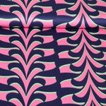 Baumwoll-Satin - Abstrakt Navy 