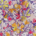 Viscosa - Estampado digital flores rosa EcoVero