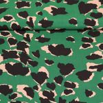 Viskose - Leo Abstrakt Flaschengrün