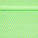 Baumwoll-Popeline - Retroblumen Grün