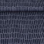 Baumwoll-Popeline - Stäbe Kombistoff Navy