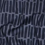 Popeline de coton - tissu combiné bâtonnets Navy