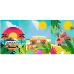 Panneau de Canevas - Camps de vacances Multicolore