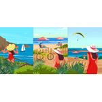 Canvas Panel - Strandtag Multicolor