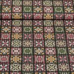 Popeline de coton - Granny Square Monet Noir