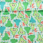 Organic Canvas - Hamburger Liebe Digitale Print Picknick Peren Groen