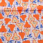 Organic Canvas - Hamburger Liebe Digitaltryck Picknick Päron Orange