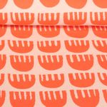 Bio Jacquard Jersey - Hamburger Liebe Picknick Tulips Orange