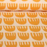Biologische jacquard jersey - Hamburger Liebe Picknick Tulpen Geel