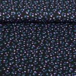 Bio Baumwoll-Satin - Hamburger Liebe Digitaldruck Picknick Cherries Schwarz