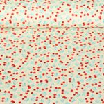 Bio Baumwoll-Satin - Hamburger Liebe Digitaldruck Picknick Cherries Ecru